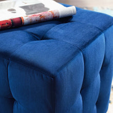 Load image into Gallery viewer, Contour Tufted Cube Performance Velvet Ottoman by Modway
