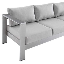 Load image into Gallery viewer, Shore Sunbrella¨ Fabric Aluminum Outdoor Patio Sofa by Modway
