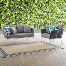 Load image into Gallery viewer, Stance 2 Piece Outdoor Patio Aluminum Sectional Sofa Set by Modway
