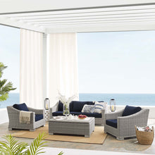 Load image into Gallery viewer, Conway 4-Piece Sunbrella¨ Outdoor Patio Wicker Rattan Furniture Set by Modway
