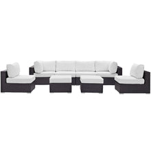 Load image into Gallery viewer, Convene 8 Piece Outdoor Patio Sectional Set by Modway
