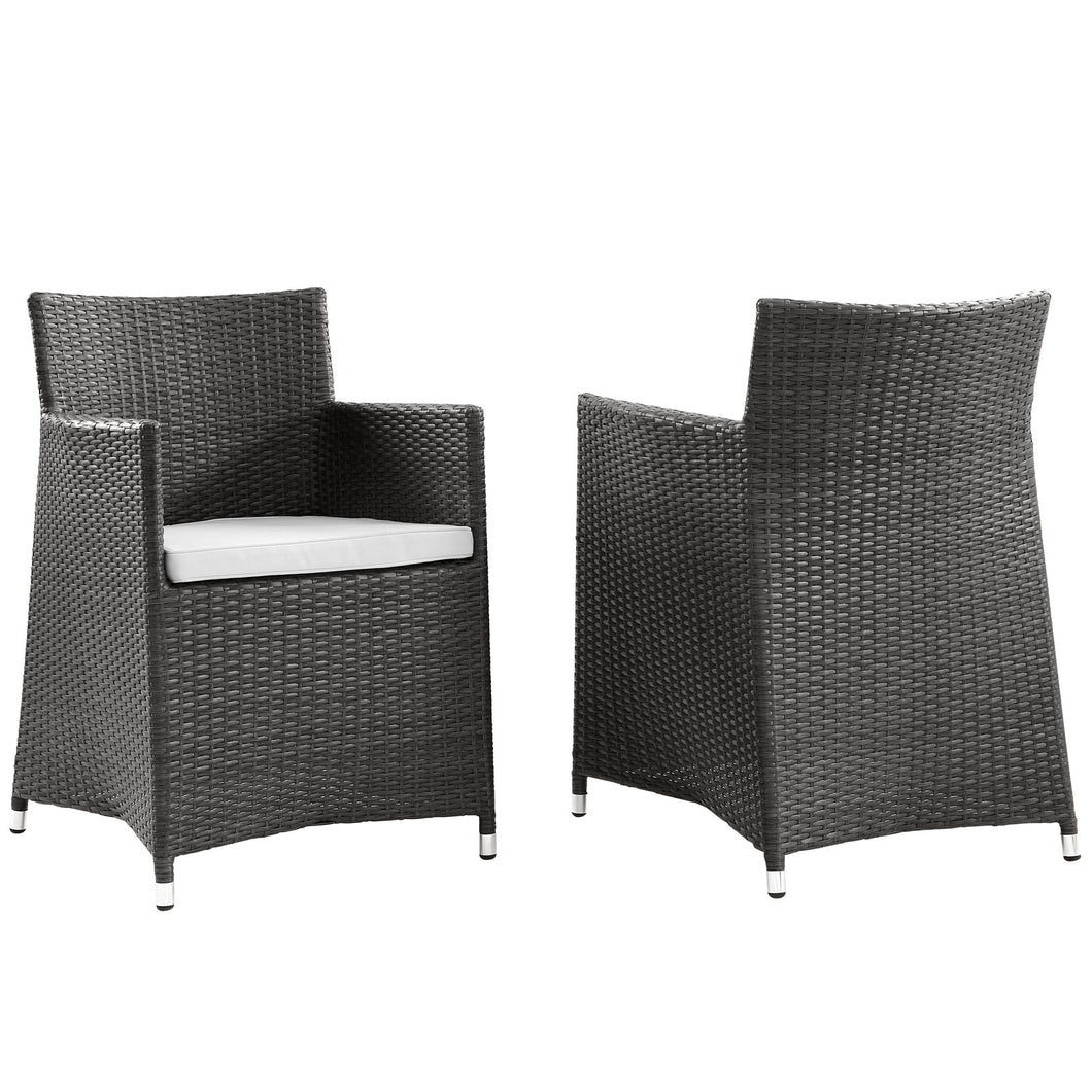Junction Outdoor Patio Wicker Armchair Set of 2 by Modway