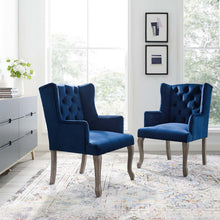 Load image into Gallery viewer, Realm Performance Velvet Armchair Set of 2 by Modway

