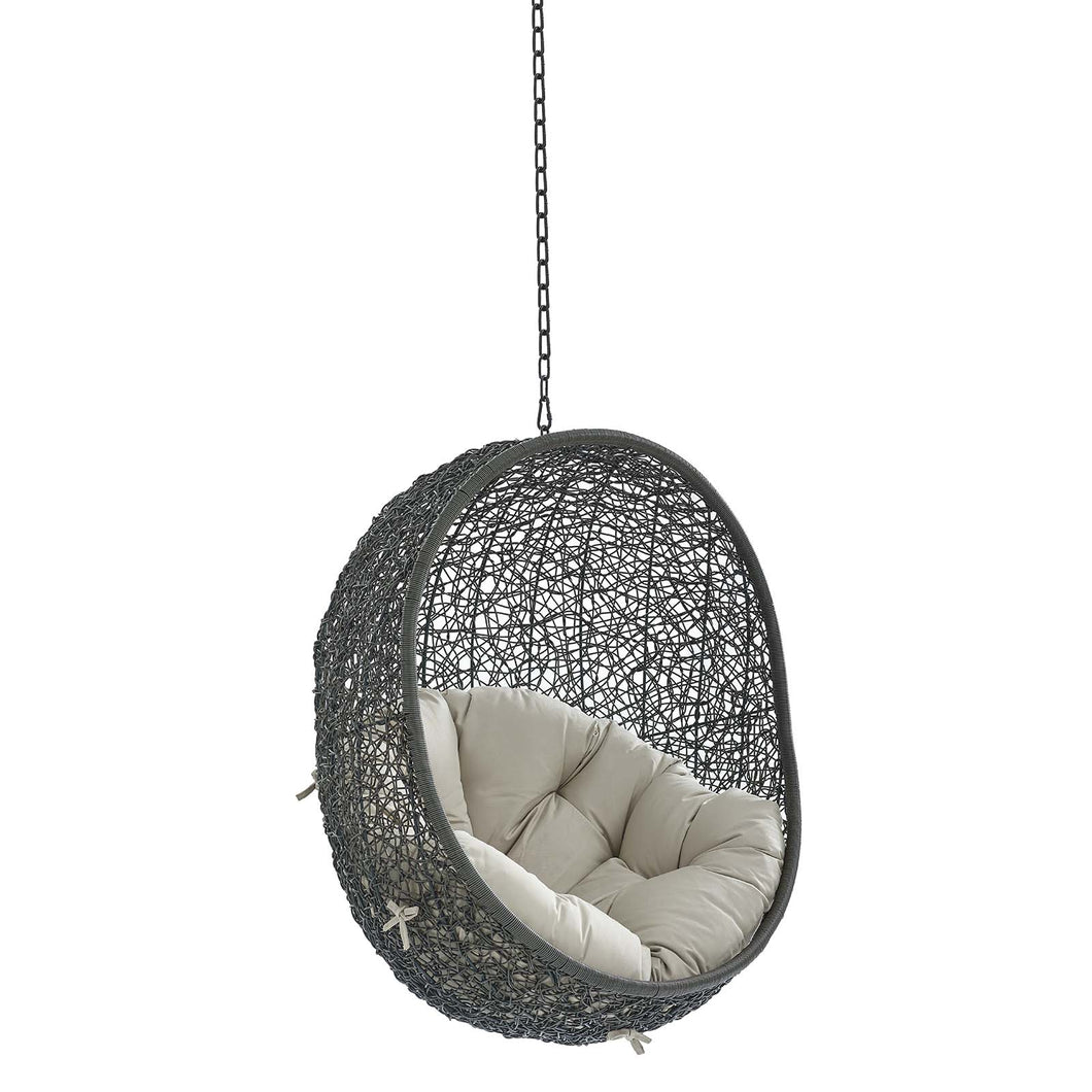 Hide Sunbrella¨ Fabric Swing Outdoor Patio Lounge Chair Without Stand by Modway