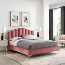 Load image into Gallery viewer, Olivia Performance Velvet Queen Platform Bed by Modway
