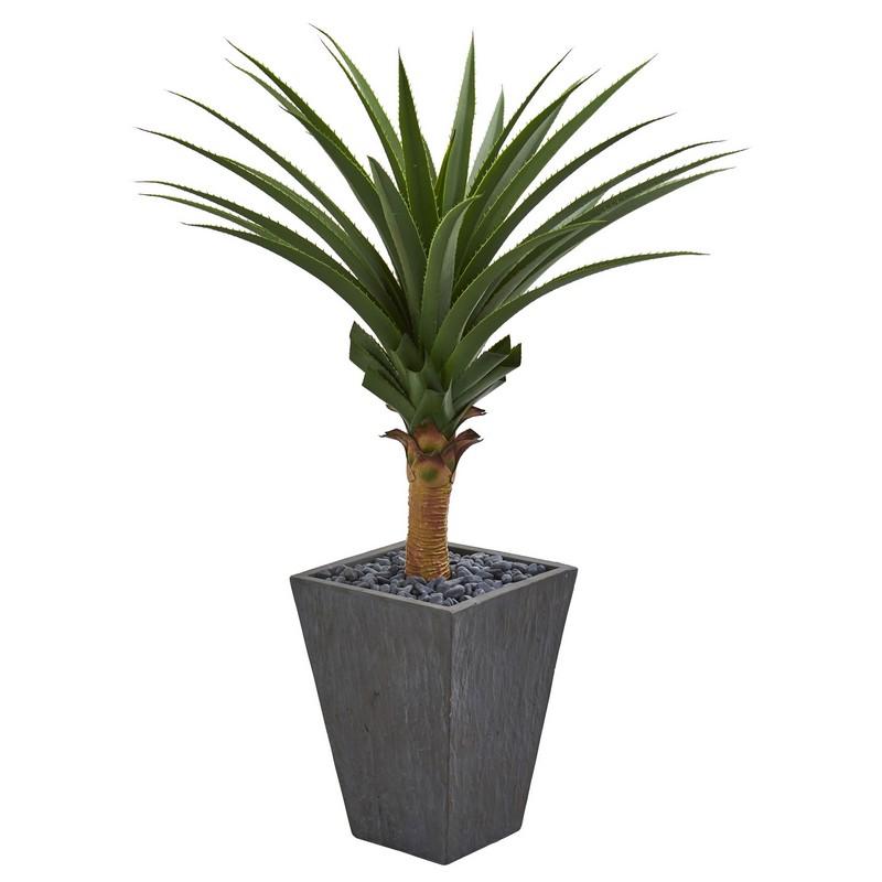 Agave Artificial Plant in Ceramic Planter