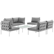 Load image into Gallery viewer, Harmony 7 Piece Outdoor Patio Aluminum Sectional Sofa Set by Modway

