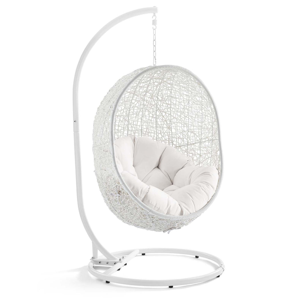 Hide Outdoor Patio Sunbrella¨ Swing Chair With Stand by Modway