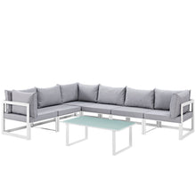 Load image into Gallery viewer, Fortuna 7 Piece Outdoor Patio Sectional Sofa Set by Modway
