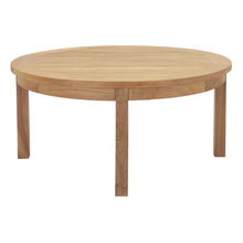 Load image into Gallery viewer, Marina Outdoor Patio Teak Round Coffee Table by Modway
