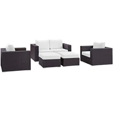 Load image into Gallery viewer, Convene 5 Piece Outdoor Patio Sofa Set by Modway
