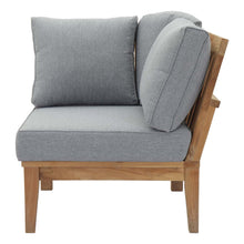 Load image into Gallery viewer, Marina Outdoor Patio Teak Corner Sofa by Modway
