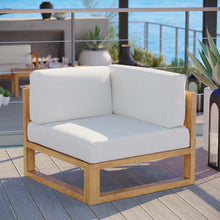 Load image into Gallery viewer, Upland Outdoor Patio Teak Wood Corner Chair by Modway
