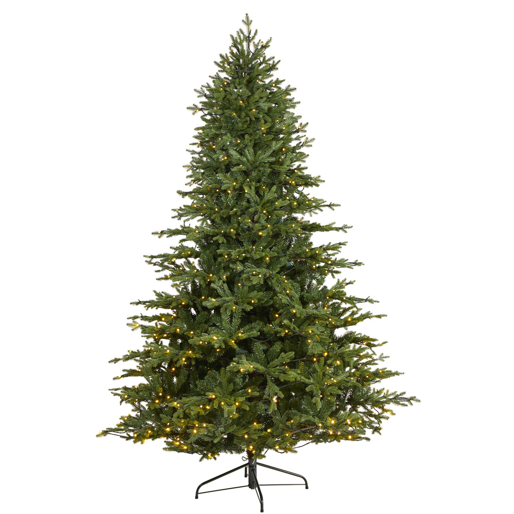7.5' Wyoming Spruce Artificial Christmas Tree w/ 650 Clear LED Lights