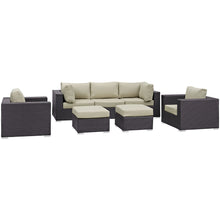Load image into Gallery viewer, Convene 7 Piece Outdoor Patio Sectional Set by Modway
