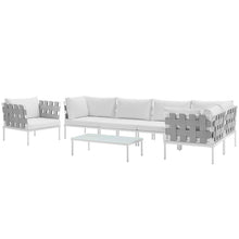 Load image into Gallery viewer, Harmony 7 Piece Outdoor Patio Aluminum Sectional Sofa Set by Modway

