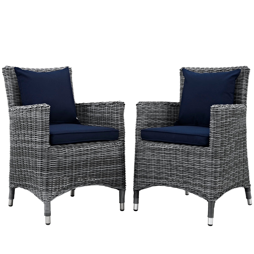 Summon 2 Piece Outdoor Patio Sunbrella¨ Dining Set by Modway