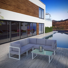 Load image into Gallery viewer, Fortuna 6 Piece Outdoor Patio Sectional Sofa Set by Modway

