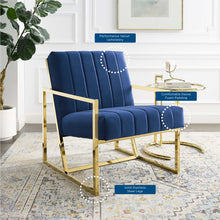 Load image into Gallery viewer, Inspire Channel Tufted Performance Velvet Armchair by Modway

