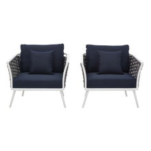 Load image into Gallery viewer, Stance Outdoor Patio Aluminum Armchair Set of 2 by Modway
