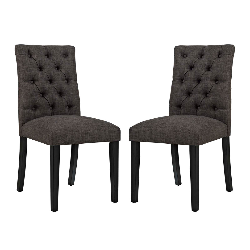Duchess Fabric Dining Chair Set of 2 by Modway