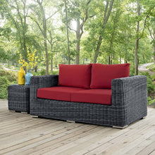 Load image into Gallery viewer, Summon Outdoor Patio Sunbrella¨ Loveseat by Modway
