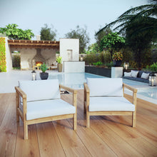 Load image into Gallery viewer, Bayport 2 Piece Outdoor Patio Teak Set by Modway
