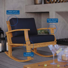 Load image into Gallery viewer, Marina Outdoor Patio Teak Rocking Chair by Modway
