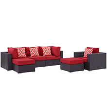 Load image into Gallery viewer, Convene 6 Piece Outdoor Patio Sectional Set by Modway
