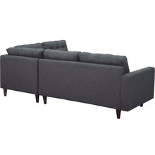 Load image into Gallery viewer, Empress 2 Piece Upholstered Fabric Right Facing Bumper Sectional by Modway
