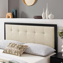 Load image into Gallery viewer, Draper Tufted Fabric and Wood King Headboard by Modway
