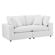 Load image into Gallery viewer, Commix Down Filled Overstuffed Performance Velvet Loveseat by Modway
