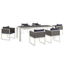 Load image into Gallery viewer, Stance 7 Piece Outdoor Patio Aluminum Dining Set by Modway
