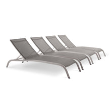Load image into Gallery viewer, Savannah Outdoor Patio Mesh Chaise Lounge Set of 4 by Modway
