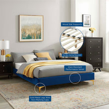 Load image into Gallery viewer, Sutton Performance Velvet Twin Bed Frame by Modway
