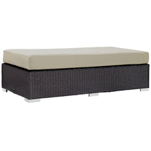 Load image into Gallery viewer, Convene Outdoor Patio Fabric Rectangle Ottoman by Modway
