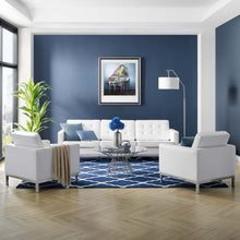 Load image into Gallery viewer, Loft 3-Piece Tufted Vegan Leather Furniture Set by Modway
