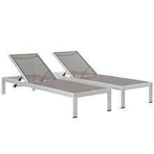 Load image into Gallery viewer, Shore Outdoor Patio Aluminum Chaise Set of 2 by Modway

