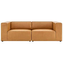 Load image into Gallery viewer, Mingle 2-Piece Vegan Leather Sectional Sofa Loveseat by Modway
