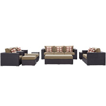 Load image into Gallery viewer, Convene 9 Piece Sofa Set in Espresso Mocha
