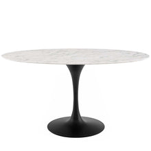 Load image into Gallery viewer, Lippa 60&quot; Oval Faux Marble Dining Table by Modway
