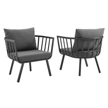 Load image into Gallery viewer, Riverside Outdoor Patio Aluminum Armchair Set of 2 by Modway
