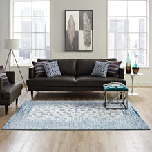 Load image into Gallery viewer, Chiara Distressed Floral Lattice Contemporary 8x10 Area Rug by Modway
