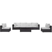 Load image into Gallery viewer, Convene 7 Piece Outdoor Patio Sectional Set by Modway
