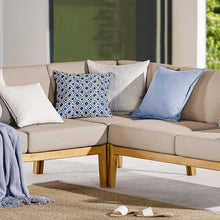 Load image into Gallery viewer, Sedona Outdoor Patio Eucalyptus Wood Sectional Sofa Corner Chair by Modway
