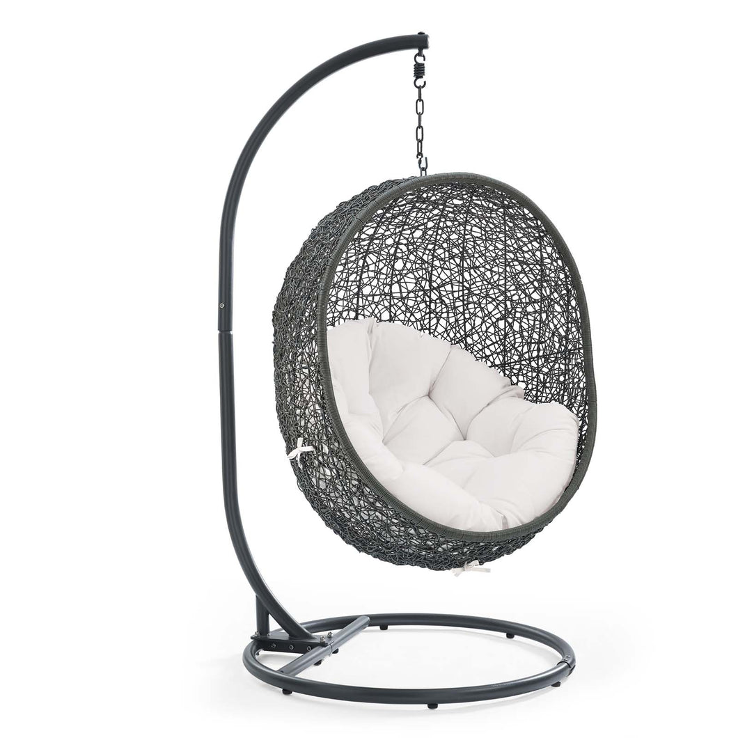 Hide Outdoor Patio Sunbrella¨ Swing Chair With Stand by Modway