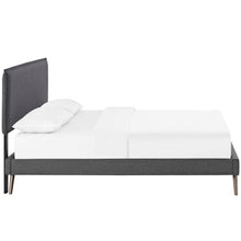 Load image into Gallery viewer, Amaris Queen Platform Bed with Round Splayed Legs
