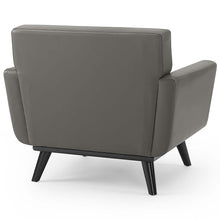 Load image into Gallery viewer, Engage Top-Grain Leather Living Room Lounge Accent Armchair by Modway
