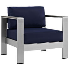 Load image into Gallery viewer, Shore 6 Piece Outdoor Patio Aluminum Sectional Sofa Set by Modway
