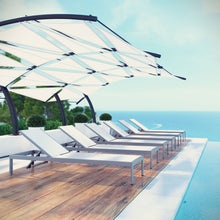 Load image into Gallery viewer, Shore Outdoor Patio Aluminum Chaise Set of 6 by Modway
